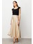 Gold Saten Uzun Kadın Etek 1042-2Y5 2