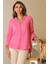 Kolları Bağcıklı Fuşya Kadın Gömlek Nisan-2y5 1