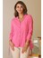Kolları Bağcıklı Fuşya Kadın Gömlek Nisan-2y5 2