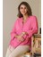 Kolları Bağcıklı Fuşya Kadın Gömlek Nisan-2y5 3