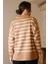 GÖMLEK YAKA ÇİZGİLİ CAMEL EKRU KADIN TRİKO KAZAK 5165-2K5 5