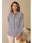 Uzun Kollu Çizgili Laci Kadın Gömlek 7844-2Y5 1