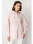 Taş Detaylı Pembe Kadın Gömlek 50366-2Y5 1