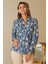 Çiçek Desenli Uzun Kollu Laci Kadın Gömlek 4119-2Y5 1