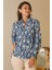 Çiçek Desenli Uzun Kollu Laci Kadın Gömlek 4119-2Y5 3