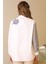 Omuzu Çiçek Detaylı Beyaz Kadın Gömlek 3850-2Y5 4
