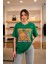 Hard Rock Baskılı Basic Kısa Kollu T-Shirt Yeşil 1