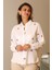 Kiraz Desenli Uzun Kollu Beyaz Kadın Gömlek 4445-2Y4 1