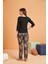 Pjs 28040 Kadın V Yaka Pijama Takım 3