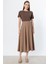 Volanlı Midi Boy Mocha Kadın Etek 54237-2Y5 1