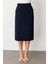 Ekol Midi Boy Krep Laci Kadın Etek 1008-2Y5 3
