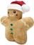 30 cm Yeni Yıl Şapkalı Peluş Kurabiye Adam – Sevimli Noel Yastığı 3