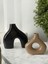 Modern Iskandinav Dekoratif Vazo Seti – Büyük Boy 20 cm + Küçük Boy 15 cm – Minimal Seramik Görünümlü Ev Dekor Obje 4