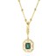 Serenay 2.sezon Çelik Zümrüt Yeşili Taşlı Kolye 5