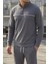 Erkek Polo Yaka Yarım Fermuarlı Sweat Bel Lastikli Pantolon Ikili Takım P-00019207 4