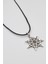 Heptagram Astroloji 7 Nokta Yıldız Kolye - PU Deri İp Zincirli Unisex Gümüş Kaplama - 60 cm 2