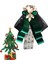 Yeni Yıl , Noel , Christmas ,yeşil Saten Broş 1