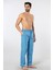 Erkek Dokuma Pijama Tek Alt 2240/MAVI 4 2