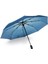 Tam Otomatik Yağmur Desenli Şemsiye, Lüks ve Şık Mavi Renk 3