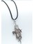 Slipknot Gümüş Kaplama Deri İp Kolye 1