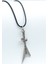 Pink Floyd Elektro Gitar Gümüş Kaplama Deri İp Kolye 1