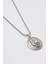 Kabartmalı Aslan Madalyon Kolye - Örme İthal Zincirli Unisex Gümüş Kaplama - 60 cm 2