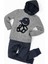 Erkek Çocuk Kapüşonlu Sweatshirt + Çizgili Pantolon Takım 4