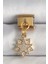 316L Çelik Gold Renk Sallantı Zirkon Taşlı Yıldız Model Nomination Charm 1