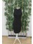Bisiklet Yaka Kolsuz Bodycon Elbise - Siyah 4