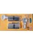264 Ortak Anahtarlı 2'li Set (Snc+Smc) Kilit Silindiri, Barel (68 Mm) 1