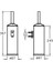 Arkitekta A44287 Tuvalet Fırçalığı Duvardan Parlak Paslanmaz Çelik 6