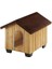 Domus Ahşap Çatılı Köpek Kulübesi Large 81X102X78 cm 1