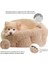 Kedi ve Köpek Yatağı, Yumuşak Dokulu, Yıkanabilir Peluş 45 cm (Bej) 2