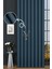 Keten Fon Perde V-4033 Mavi 1