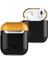 Airpods 2 (2.nesil) 3in1 Kılıf - Siyah-Sarı 1