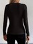 Kadın Uzun Kollu Yakadan Halka Detaylı Viskon Bluz 3