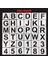 Tekrar Kullanılabilir Harf ve Sayı Boyama Şablonu 12,7cm 36 Adet 2
