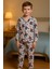 Erkek Çocuk Karekter Desenli Düğmelli Pijama Takımı 1