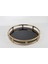 Gold Siyah Camlı Tepsi 38X5 cm 1