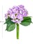 Yapay Çiçek Islak Dokulu Ortanca Buket Mor 26 Cm. 2