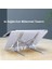 Laptop Standı Taşınabilir Katlanabilir Metal Alüminyum Notebook MacBook Uyumlu Ergonomik Yükseltici Ayarlanabilir 6 Kademeli 10-17 Inç Havalandırma Soğutma Stand Gümüş 2