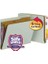 Bağlantı Elemanları ILE%100 Geri Dönüştürülmüş Uç Sekme Pressboard Sınıflandırma Dosya Klasörü, 2 Bölücü, 5 cm Genişletme, Harf Boyutu, Gri/yeşil, Kutu Başına 10 (26810) 2