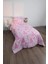 Favora Prenses Desen Pamuklu Tek Kişilik Nevresim Seti - Pembe 1