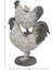 Deco 79 Çiftlik Evi Polystone Horoz Heykel, 8" x 5" x 12", Beyaz 1