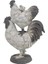Deco 79 Çiftlik Evi Polystone Horoz Heykel, 8" x 5" x 12", Beyaz 2