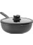 Leo Yapışmaz Kapaklı Alüminyum Döküm Wok Tava 28 cm 3