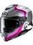 RPHA72 Ernem Mc8 Kapalı Motosiklet Kaskı Gri Fuşya 1