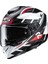 RPHA72 Value MC1SF Kapalı Motosiklet Kaskı Siyah Beyaz Kırmızı 1
