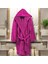 Kadife Kapüşonlu Bornoz %100 Pamuk 1