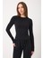 Ultra Soft Penye Modal Yuvarlak Yaka Bluz 1